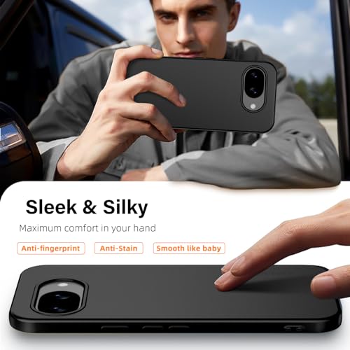 Image of X-level for Google Pixel 10A Case Slim Fit Soft Flexible TPU Phone Cover, Ultra-Thin Light Matte Finish Coating Back Anti-Scratch Shockproof Case for Google Pixel 10A, Black
