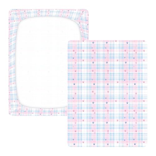 Drap de berceau de qualité supérieure en maille de coton extensible douce