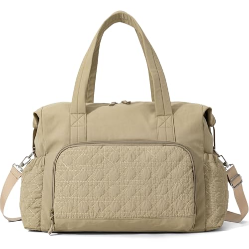 Sac de voyage kaki avec compartiment humide étanche de 40 litres pour femme