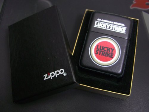 Amazon.co.jp: zippo LUCKY STRIKE 革巻き 1996年製造 : ファッション