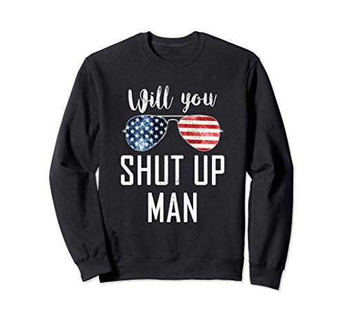 Will You Shut Up Man? Senhor, pode calar-se - camisola, Preto, S