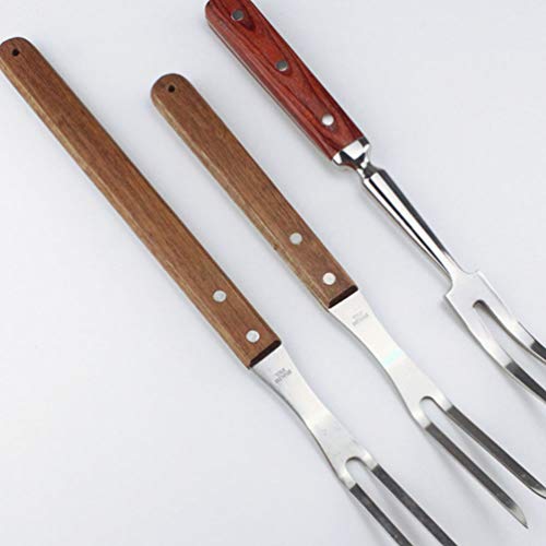 Cabilock Garfo para Churrasco Garfo de Aço Inoxidável Garfos para Carne Garfos para Frutas Garfos pa