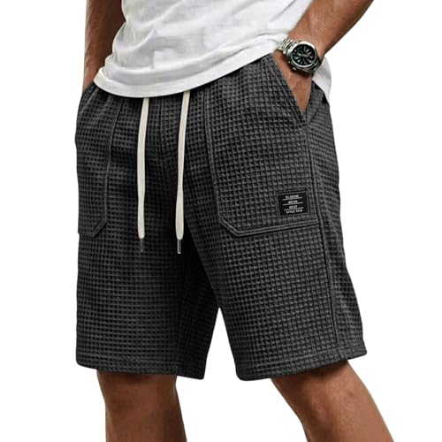 Bermuda homme randonnée premium en tissu gaufré pantacourt hommes casual chic