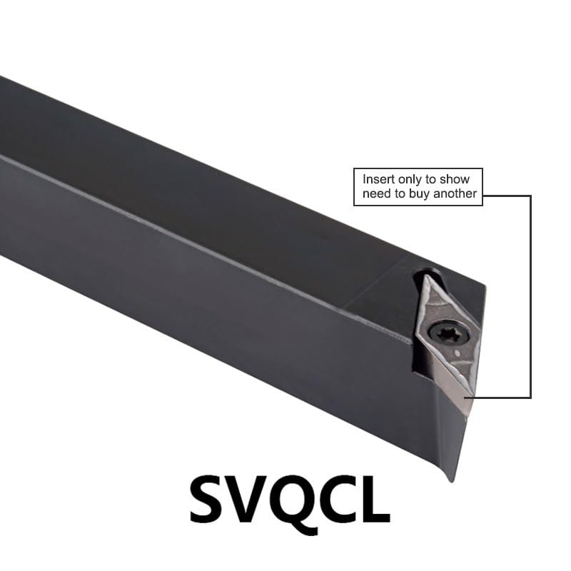 1pc SVQCR-2525M16 Turning Tools Holder 20mm External Toolholder Carbide Insert Lathe Cutter CNC External Turning(SVQCR-2020K16)