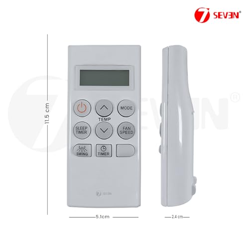 Image of 7SEVEN Compatible of Lg Ac Remote Original AKB73756203 Model 114 Suitable for Lg Air Conditioner and Refrigeration Make Sure Replicate Genuine Remote Exactly