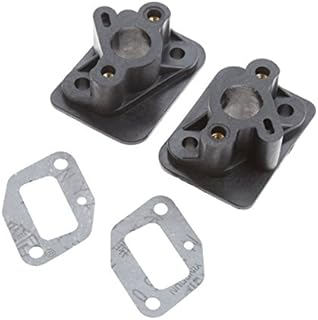 Hicello Carburetor Kit Brush Cutter Grass Trimmer Spare Parts Intake Manifold with Gasket 2Sets 1E40F-5 44F-5 BC430 CG430 CG520 43CC 52CC