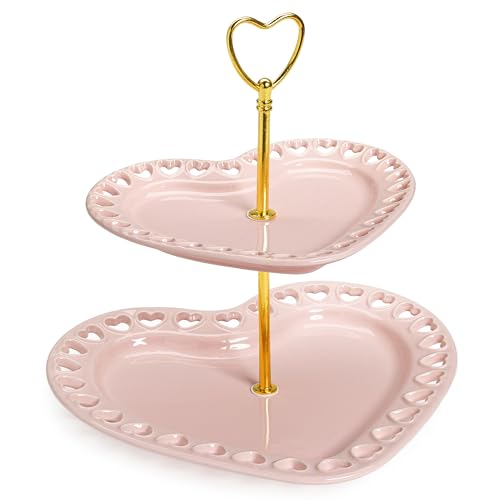 Paris Hilton 2-Tier Heart Serving Tray, Iconic...