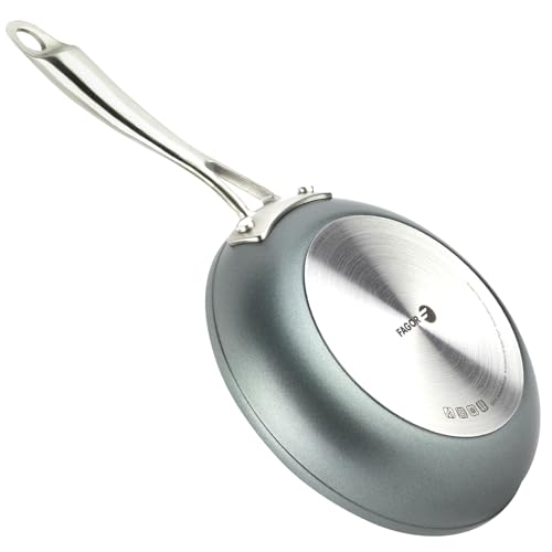 Fagor Savia - Sarten 24 cm, Aluminio Forjado, Antiadherente Bicapa, Mangos de Acero Inoxidable, Inducción y Horno, Fácil Limpieza, Calor Uniforme Fagor Savia - Sarten 24 cm, Aluminio Forjado, Antiadherente Bicapa, Mangos de Acero Inoxidable, Inducción y Horno, Fácil Limpieza, Calor Uniforme
