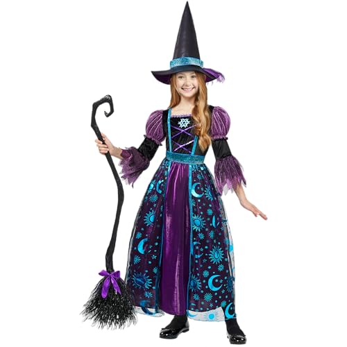 Spooktacular Creations Witch Costume for Girls, Halloween Dress w...