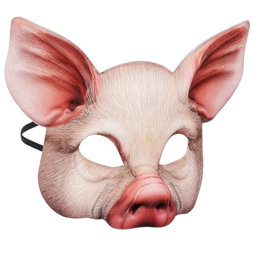 Masque de cochon Halloween accessoire cosplay réaliste pour fête costumée