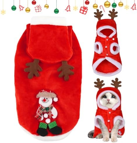 Winterjas voor heren, kerstjas, capuchonjas, fleece gevoerd, warm
