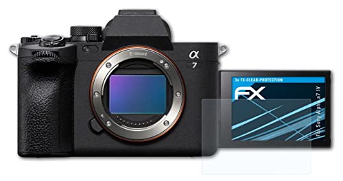 atFoliX Screen Protection Film compatible with Sony Alpha a7 IV Screen Protector, ultra-clear FX Protective Film (3X)