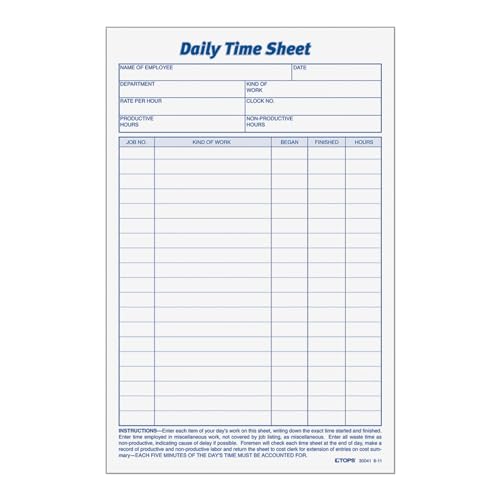 Feuilles de temps quotidiens pour simplifier la gestion des heures de bureau