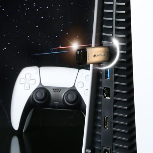 Image of Transcend JetFlash 930C 128GB USB Type C 3.2 Gen 1 (USB 5Gbps) Flash Drive, High Performance & High Endurance Pen Drive, Read /Write - up to 420 MB /s & 400 MB /s, 5 Yrs. Warranty, Gold (TS128GJF930C)