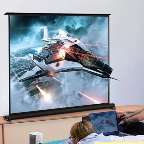 Pantalla para proyector retráctil portátil de 40 pulgadas 16:9 miniatura 5