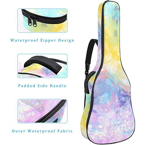 Housse imperméable pour guitare acoustique avec double bandoulière et poche Motif cœurs, Multicolore 03., 42.9×16.9×4.7… - Les Beatles, Paul McCartney, John Lennon, RIngo Starr, George Harrison Housse imperméable pour guitare acoustique avec double bandoulière et poche Motif cœurs, Multicolore 03., 42.9x16.9x4.7… – Image 5