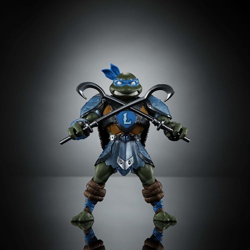 Motu X Tmnt: Turtles Of Grayskull Figurine Leonardo 14 Cm - vue 4