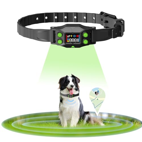 PYRODUM Wireless Dog Fence, GPS Dog Collar Fence...