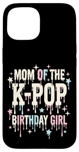 Mom of The K-POP �a���� ���̎q �؍����y �h���b�v�f�U�C�� �X�}�z�P�[�X iPhone 15 �p