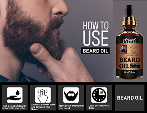 Image of Royal Beard oil- Manhood At Its Best - For Beard Growth nourishment and care Combo pack of 4 Bottles of 30 ml(120 ml)