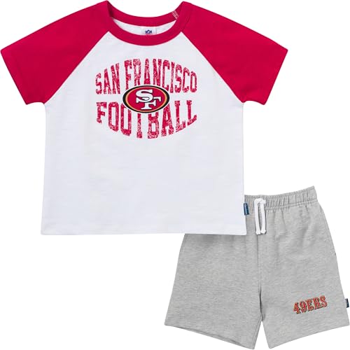 Image of Gerber NFL unisex-baby Nfl Team T-shirt and Shorts Set