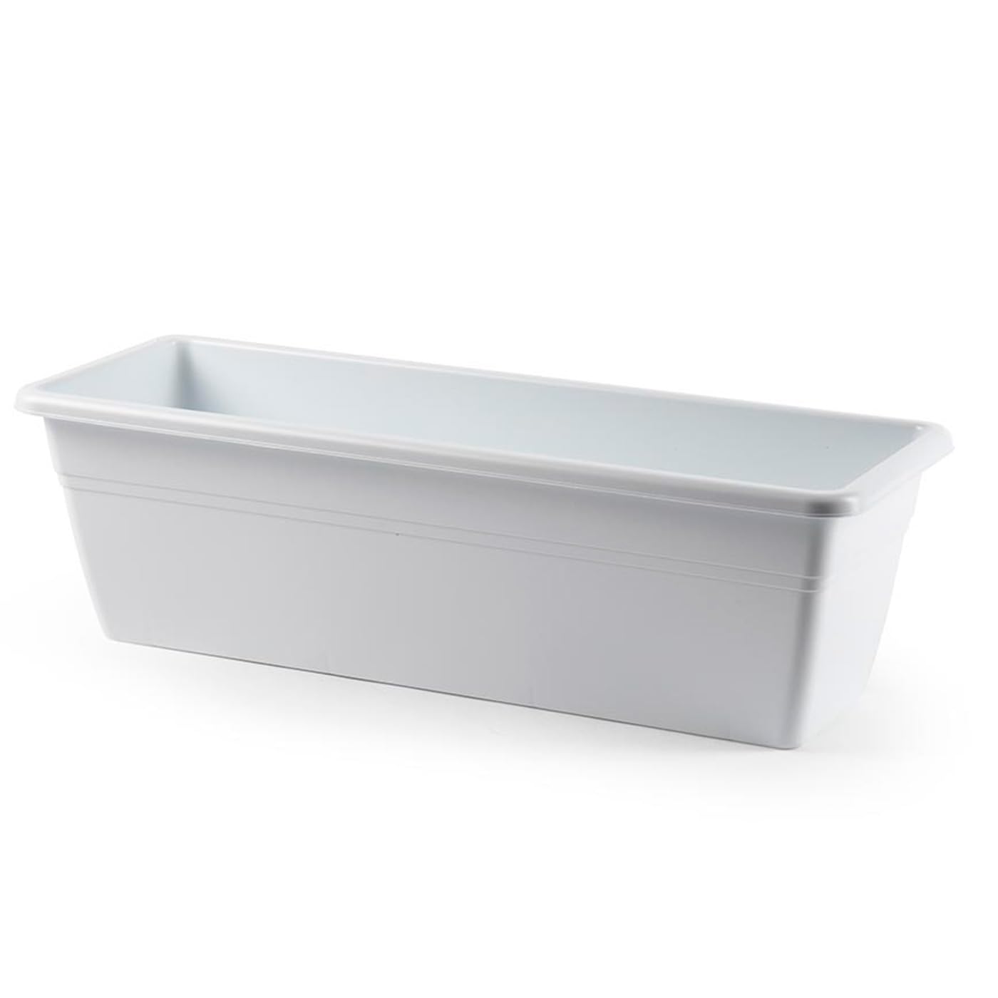AC - Jardinera con Plato - Fabricado en Polipropileno - PLFT - Macetero para Jardin - Maceta para Plantas y Flores Rectangular de Plástico con Agujeros de Drenaje - 50 cm - Color Antracita — view 27