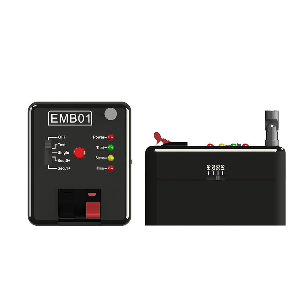 Emyplay - Encendedor eléctrico de fuegos artificiales, control remoto de un canal, para decoración de escenarios de fiesta