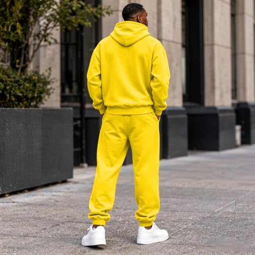 Sweat Suits Men Oversized Jogging Suits Fall Training 2 Piece Outfits - image 6