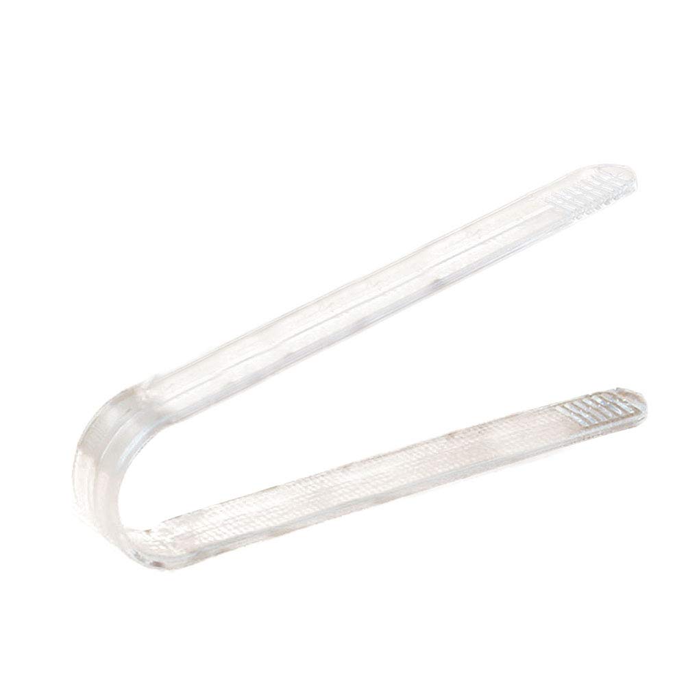 Froiny Transparent 1Pc Mini Tongs Sugar Tongs Ice Tongs Plastic Clear Small Serving Tongs Appetizers Tongs Kitchen Tongs, For Tea Party Coffee Bar Kitchen