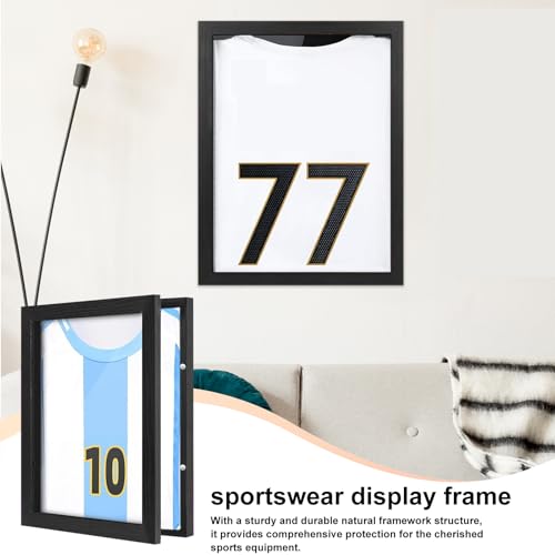 Marco para Camisetas De Futbol- Caja De Ropa Deportiva Decoración De Pared para El Hogar Fútbol Baloncesto Aficionados Al Béisbol Jugadores Coleccionistas Atletas Hombres