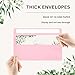 50 Pack #10 Business Envelopes, Self Seal Standard Pink Envelopes for Secure Business & Legal Mailing, Office, Checks, Letter, Invoices, 4 1/8 x 9 1/2 Inches