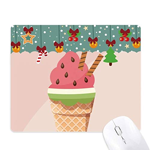 Tapis de souris de jeu pastèque et cônes de glace pour bureau