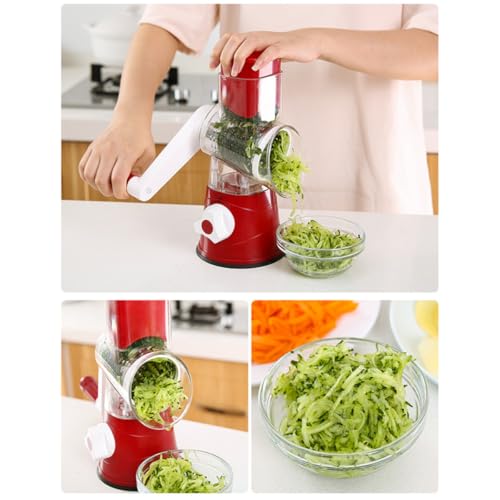 Cortadora manual multifuncional para verduras roja miniatura 5