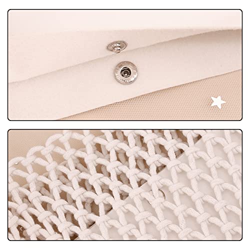 Naimo Women Straw Bag Shoulder Bag Woven Tote Rattan Handbag Large Handmade Weaving Summer Beach Bag Casual Hobo Bag #TOP5