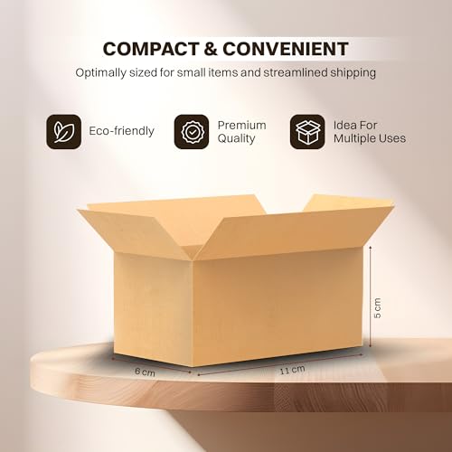Image of Reliable 3-Ply Kraft Construction - Made with strong 3-ply corrugated material to protect your products during shipping and handling.