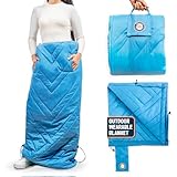 TREK & FIELD Wearable Stadium Blanket - Wind & Water-Resistant, 54β³ Weatherproof Outdoor Blanket for The Lower Body, Perfect for Sports, Outdoor Events, Camping & Travel, Soft & Warm - Small/Medium