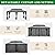 Domi 12x18FT Hardtop Gazebo, Outdoor Gazebo with Double Galvanized Steel Roof, Metal Pavilion Shelter for Patio, Lawn and Garden, Detachable Curtain and Netting Included, Gray