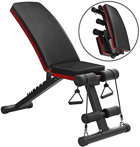 DPT5Y Folding Weight Bench Workout Bench Adjustable Sit-up Bench Dumbbell Bench Sits Up Bench Gym Exercise Equipment Incline/Decline to Perfect for Multiple Workout