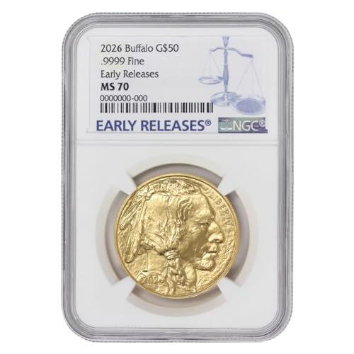 2026 American Gold Buffalo MS-70 Early Release $50 NGC MS70