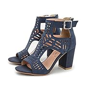 Дамски сандали на висок ток, летни, гладиаторски...