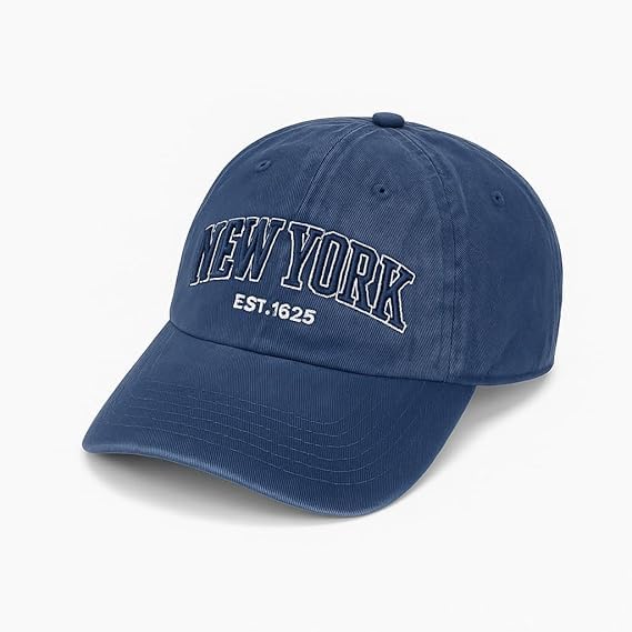 Image of Unisex Denim Adjustable Baseball Cap for Men & Women | Stylish Free Size Summer Sports, Gym, Travel & Casual Cap