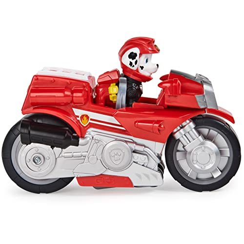 Paw Patrol, Moto Pups Marshall’s Deluxe Pull Back Motorcycle Vehicle With Wheelie Feature And Toy Figure #TOP3