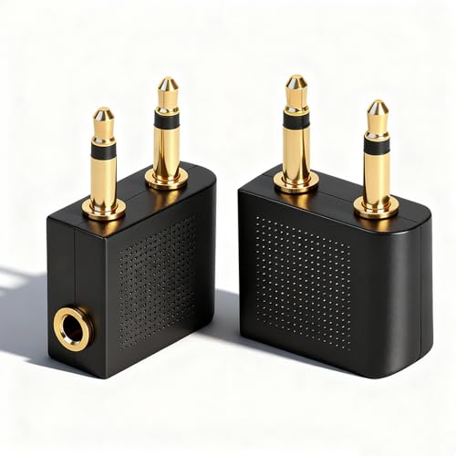 TANGRUl ��s�@�C���z���W���b�N �ϊ��A�_�v�^ 2�Z�b�g 3.5mm���X-�f���A��3.5mm�I�X �C���z���v���O�ϊ� �q��@�p�@���v���O ��s�@�C���z�� �Ή� bluetooth�C���z���W���b�N�⏕ �R���p�N�g�T�C�Y 3.7×2.5cm