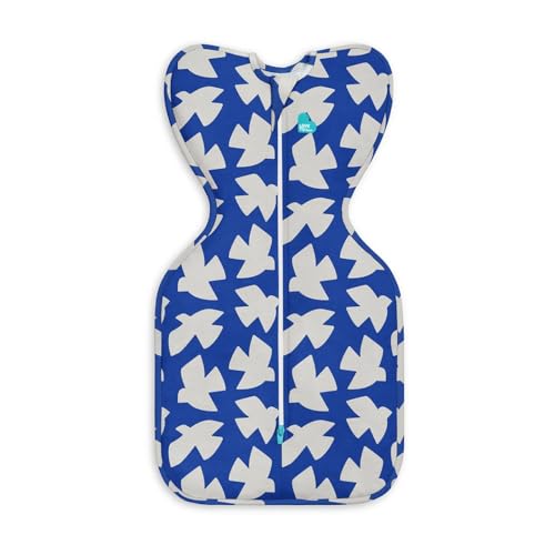 Image of Love To Dream Swaddle UP, Baby Sleep Sack, Twin Zipper For Easy Diaper Changes, Arms UP Position, Hip-Healthy, Lightweight & Breathable, Sleeping Bag, Moderates Temps, 3-6 M, Cobalt Paperbirds