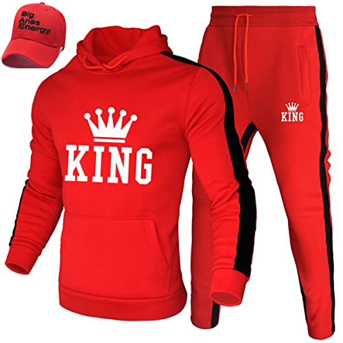 Survêtement homme rouge taille S fini les hauts et bas dépareillés avec casquette