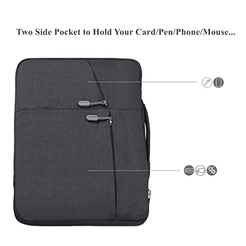 Funda para Microsoft Surface Laptop 2017 y Surface Book 13.5 maletín impermeable negro Megoo 4