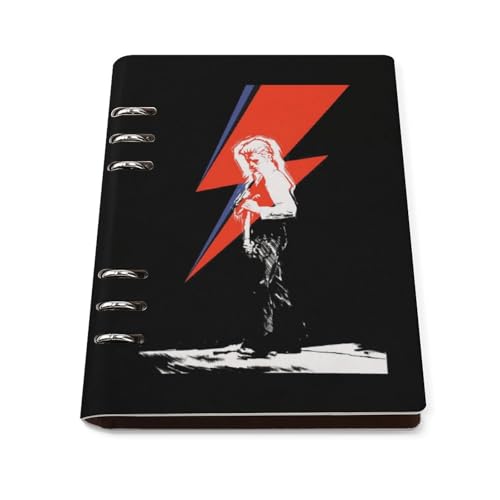 ノート David Bowie デビッド デヴィッド ボウイ メモ帳 バインダーノート A5 6穴 90枚 てちょう ハードカバー メモ ンダー A5サイズ 横罫線 ??本 文房具 オフィス用品 ルーズリーフ 学生 キャンパス おしゃれ プレゼント 贈り物