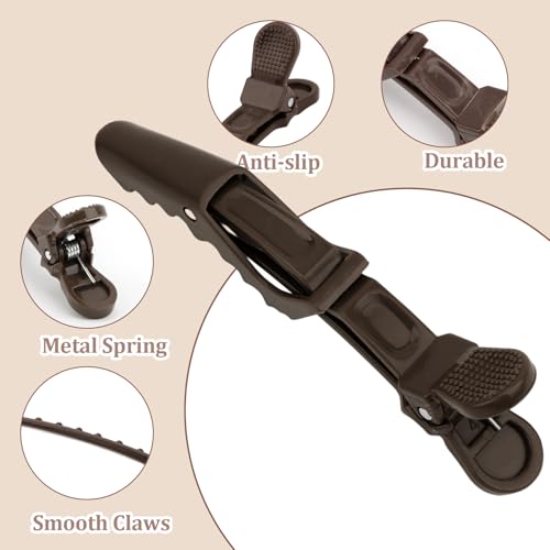 30 Pinzas grandes tipo aligator para peinado profesional miniatura 2