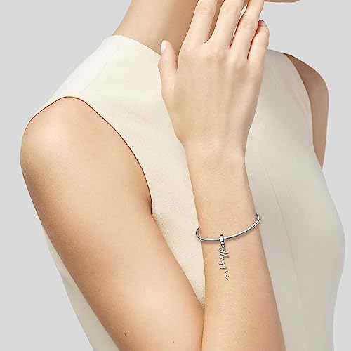 CharmSStory Personalized Gifts Custom Name Plate Initial Charms for Bracelets Compatible with Pandora Bracelets for Womens4