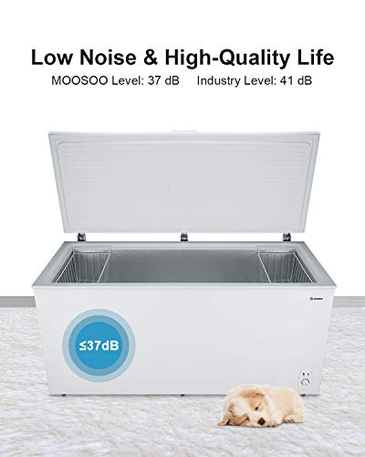 image for MOOSOO M MOOSOO Chest Freezer, 17.67 Cubic Feet with 2 Removable Stora